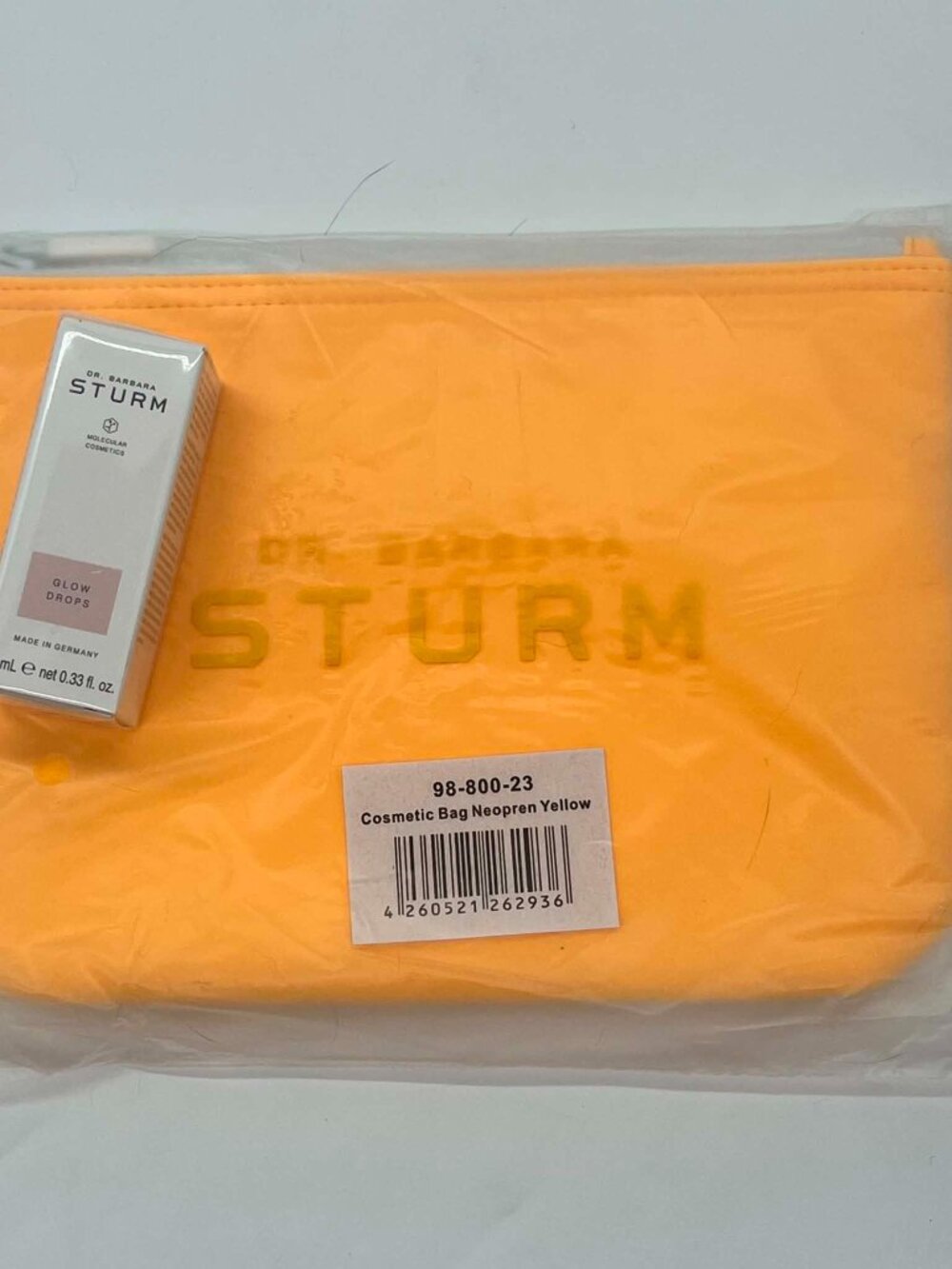 Dr. Barbara Sturm Glow Drops 10ml and make up bag NIB